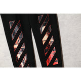 Off White Winter Pants Autumn and Winter Pattern Trousers Men and Women