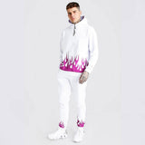 Men′s Athletic Tracksuit Sweat Suits for Men Outfits Autumn Fashion Men's Hoodie Casual Men's Suit Flame Fashion Men's Outdoor Casual Clothes