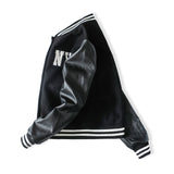 Yankees Letter Jacket Mlbny Baseball Uniform Spring and Autumn Loose Men's and Women's Short Jacket Couple
