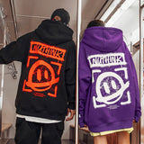 Smiley Face Hoodie High Street Loose Sweater Men Autumn Coat