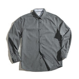 Work Shirts Vintage Striped Shirt Casual Long Sleeve Top for Men