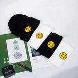 Justin Bieber Toque Autumn and Winter Smiling Face Smiling Face Knitted Hat Hip Hop