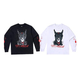 Vlone Sweatshirt Autumn and Winter Men's Fashion Popular Large V Long Sleeve Tshirt Printing