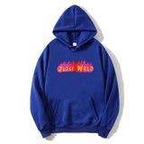 Drippy Hoodies Hip Hop Singer Juice WRLD Flame Printed Loose Sweatshirt
