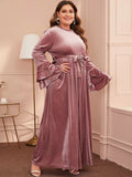 Muslim Women Stylish Kashibo Abaya Muslim Ladies Long Gown Islamic Clothing Jilbab Jalabiya Fashion Flared Sleeves Casual Long Dress