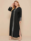 Muslim Women Stylish Kashibo Abaya Muslim Ladies Long Gown Islamic Clothing Jilbab Jalabiya Muslim Side Slit Hooded Maxi Dress Fashion Robe