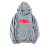 Drippy Hoodies Hip Hop Singer Juice WRLD Flame Printed Loose Sweatshirt