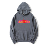 Drippy Hoodies Hip Hop Singer Juice WRLD Flame Printed Loose Sweatshirt