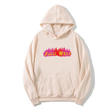 Drippy Hoodies Hip Hop Singer Juice WRLD Flame Printed Loose Sweatshirt