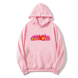 Drippy Hoodies Hip Hop Singer Juice WRLD Flame Printed Loose Sweatshirt