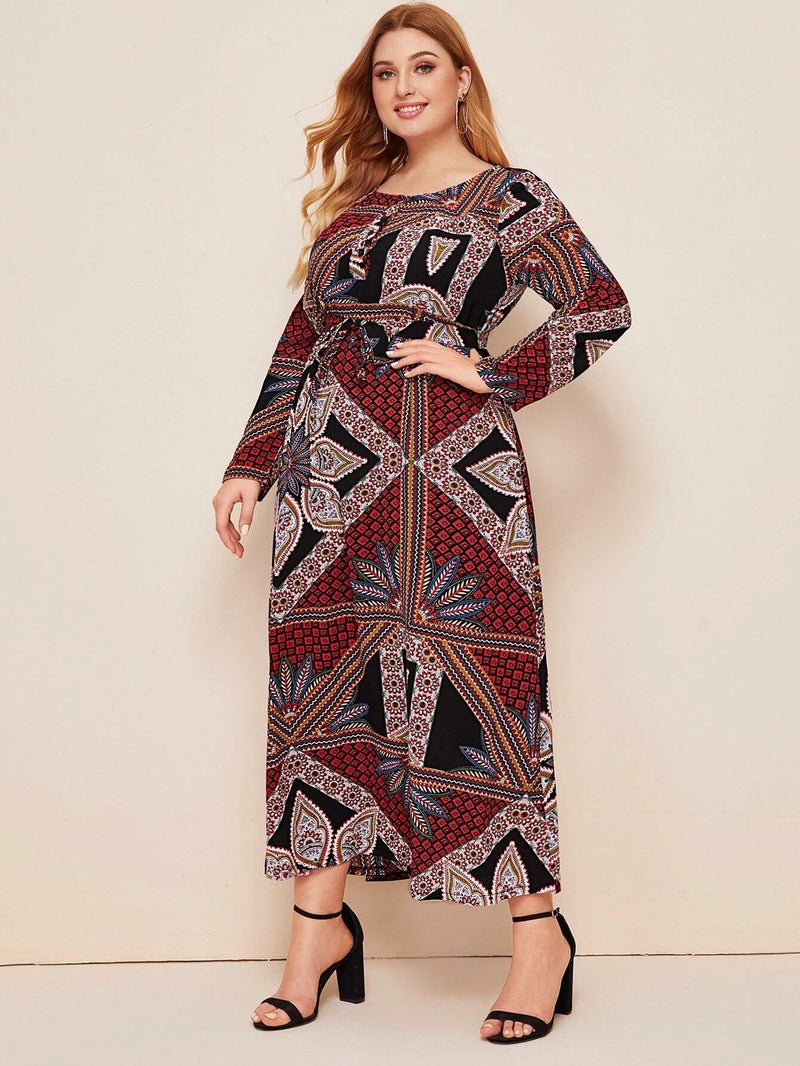 Muslim Women Stylish Kashibo Abaya Muslim Ladies Long Gown Islamic Clothing Jilbab Jalabiya Stylish Loose Plus Size Vintage Long Sleeve Dress