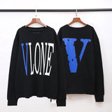 Vlone Sweatshirt HipHop Street Pullover Sweater for Men