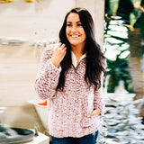 Women Sherpa Jacket Plush Lapel Sweater Casual Top