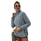Women Sherpa Jacket Autumn and Winter New Turtleneck Sweater Sweater