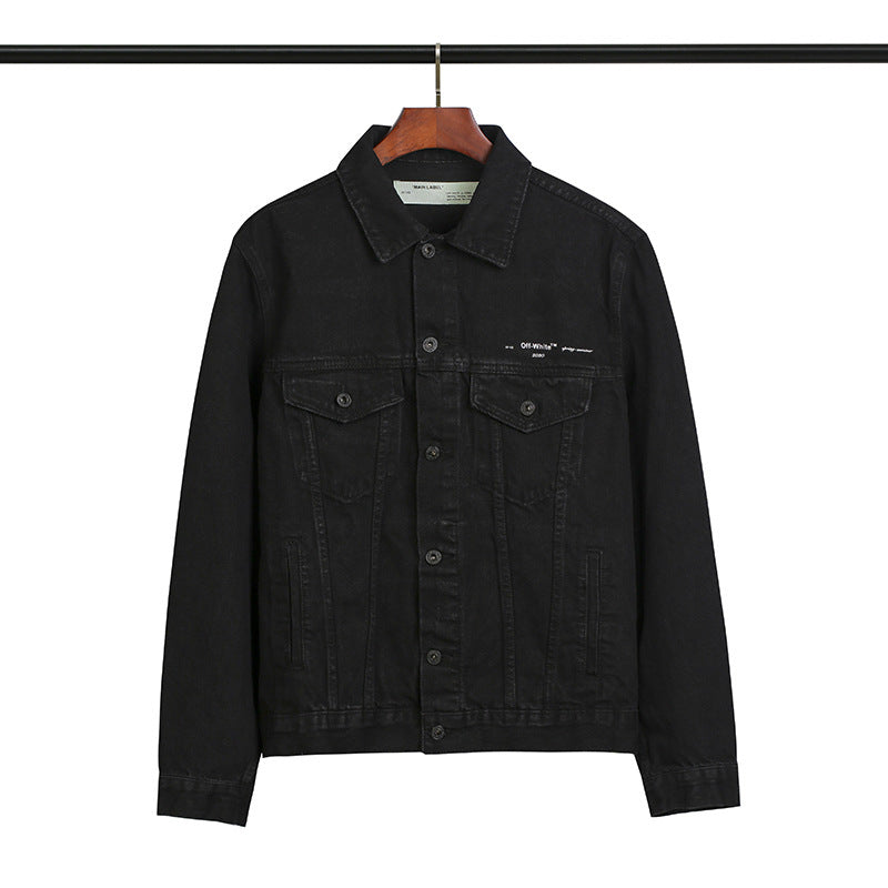 Off White Winter Coat Arrow Cordon Arrow Cowboy Easy Matching Coat