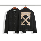 Off White Winter Coat Arrow Cordon Arrow Cowboy Easy Matching Coat