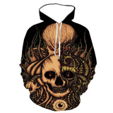 Skull Hoodie 3D Digital Printing Skull Sweater Men's Hoodie