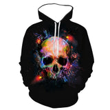 Skull Hoodie 3D Digital Printing Skull Sweater Men's Hoodie