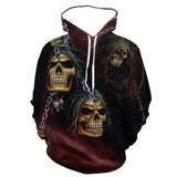Skull Hoodie 3D Digital Printing Skull Sweater Men's Hoodie