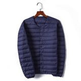 Men Winter Coats Puffer Jacket down Coat Autumn and Winter Loose round Neck Men's Long Sleeve
