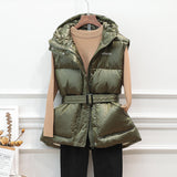 Women Winter Coats Puffer down Vest down Jacket Vest Autumn and Winter Casual Loose