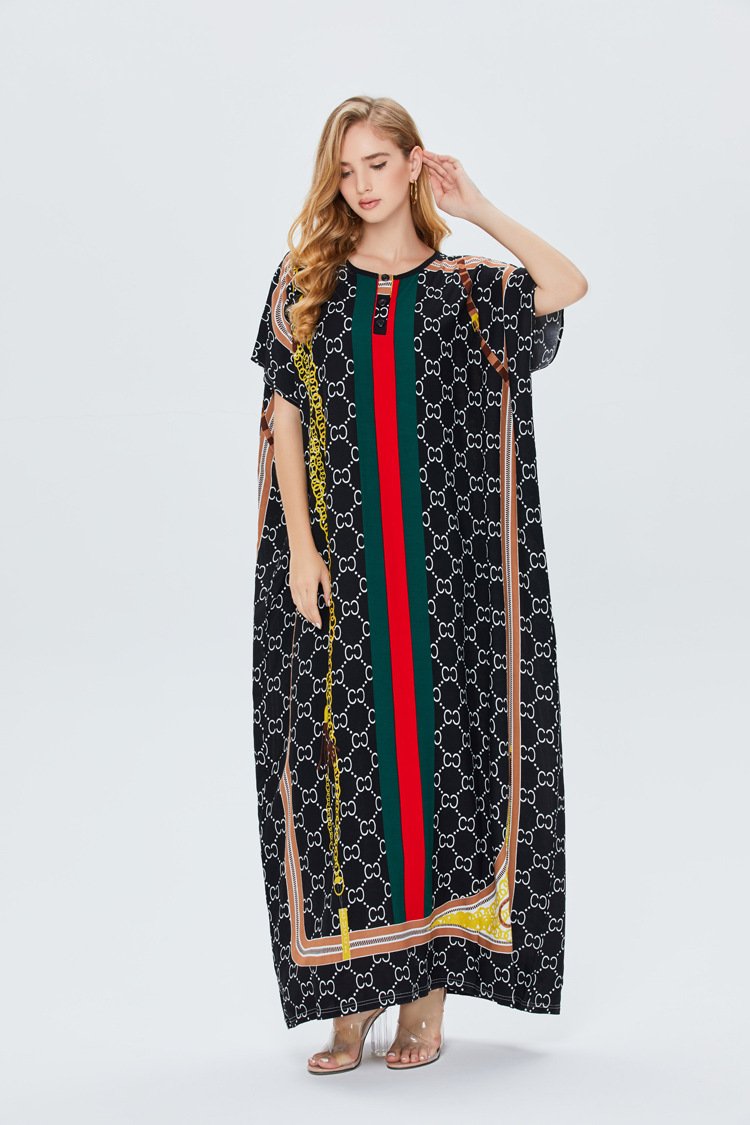 Muslim Women Stylish Kashibo Abaya Muslim Ladies Long Gown Islamic Clothing Jilbab Jalabiya Swing Plus Size Long Dress