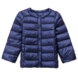 Kids Winter Coats Puffer Jacket down Coat Autumn and Winter round Neck Short Warm