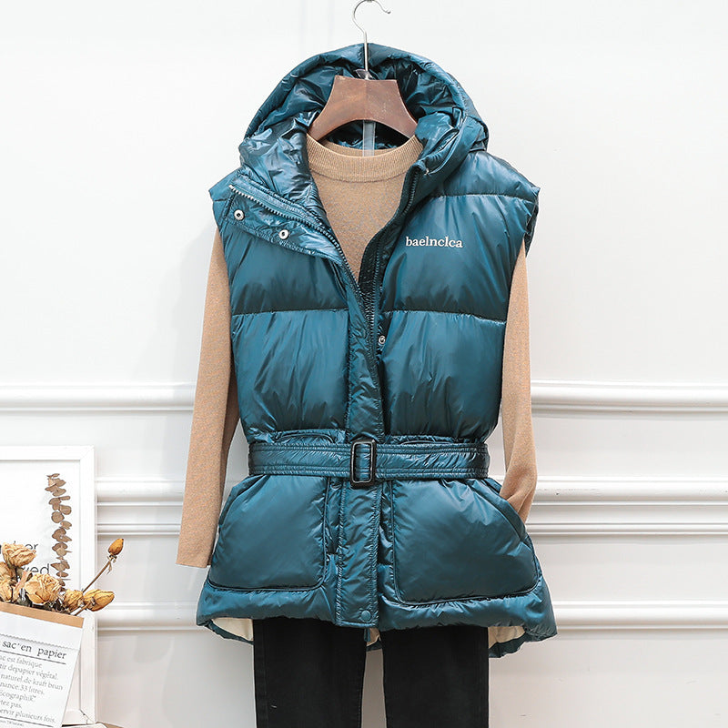 Women Winter Coats Puffer down Vest down Jacket Vest Autumn and Winter Casual Loose