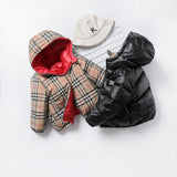 Kids Winter Coats Puffer Jacket down Coat Plaid Children Boys' down Jacket
