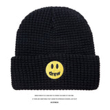 Justin Bieber Toque Smiley Face Woolen Cap Men and Women Retro