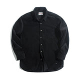 Work Shirts Vintage Corduroy Long-Sleeved Shirt Winter Coat for Men