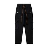 Rhude Pant Overalls Row Button Pants Men's Casual Sports Trousers