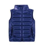 Kids Winter Coats Puffer Jacket down Coat Autumn Leisure Vest Solid Color Children's Clothing