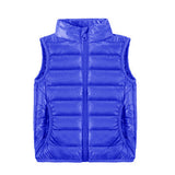 Kids Winter Coats Puffer Jacket down Coat Autumn Leisure Vest Solid Color Children's Clothing