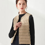 Women Winter Coats Puffer down Vest Lightweight down Jacket Vest Women's Autumn and Winter Vest