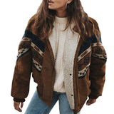 Beth Dutton Outfits Winter Casual Patchwork Long Sleeve Coat Cotton Coat