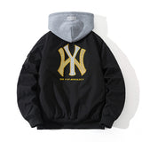 New York NYC Varsity Jacket Baseball Uniform Sequined Embroidered Jacket