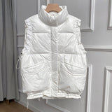 Women Winter Coats Puffer down Vest down Jacket Women's Vest