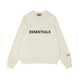 Fog Sweatshirt Hoodie Letter Crew Neck Sweater Men'S High Street Loose Trendy Large Size Retro Sports Fear Of God essential