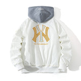 New York NYC Varsity Jacket Baseball Uniform Sequined Embroidered Jacket