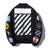 Off White Winter Coat Autumn and Winter Arrow Padded Cotton-Padded Jacket Outerwear