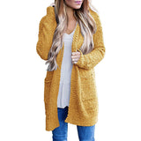 Women Sherpa Jacket Autumn Winter Sweater Women's Solid Color plus Size Loose Cardigan Sweater