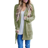 Women Sherpa Jacket Autumn Winter Sweater Women's Solid Color plus Size Loose Cardigan Sweater