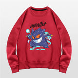Men and Women Pokemon Pikachu Hoodie Pokémon round Neck Sweater