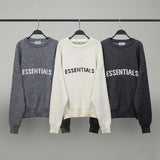 Fog Round Neck Pullover Loose Sweater Men's Knitted Shirt Outer Wear Plus Size Retro Sports Fear Of God essential