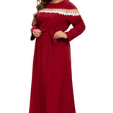Women Plus Size Maxi Dresses Muslim Chiffon Arabic Dress