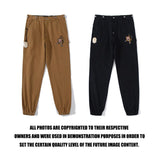 Shark Print Pant Cargo Trousers Men's Street Fashion Shark Head Casual Pants
