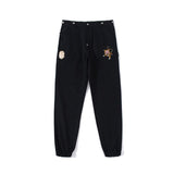 Shark Print Pant Fashion Brand Embroidery Overalls Men's Street Fashion Casual Pants