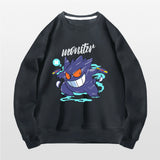 Men and Women Pokemon Pikachu Hoodie Pokémon round Neck Sweater
