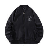 New York NYC Varsity Jacket Cotton-Padded Baseball Uniform Sequined Embroidered Jacket